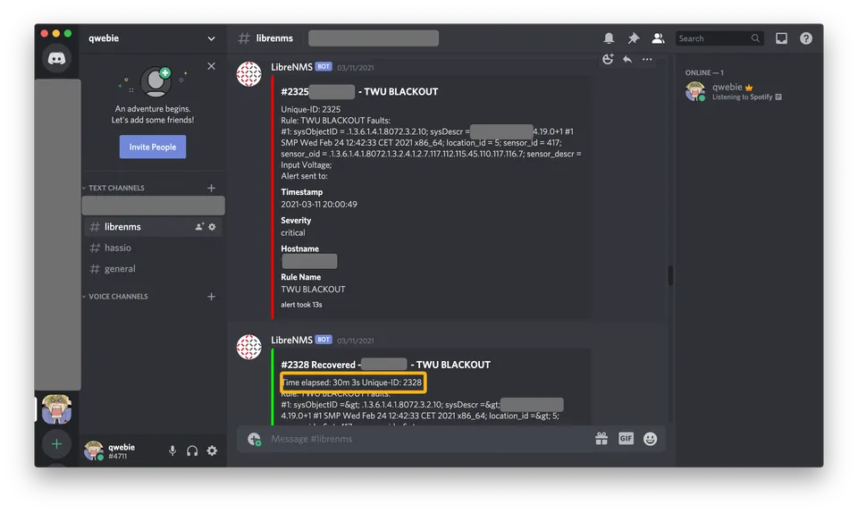 Photo - LibreNMS Discord Notifications