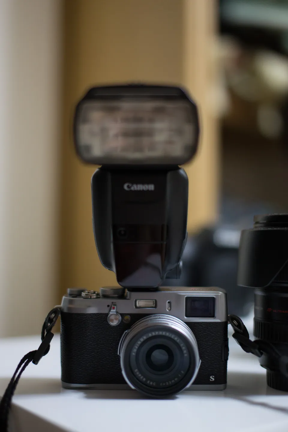 X100S with Speedlite 600EX-RT cover image