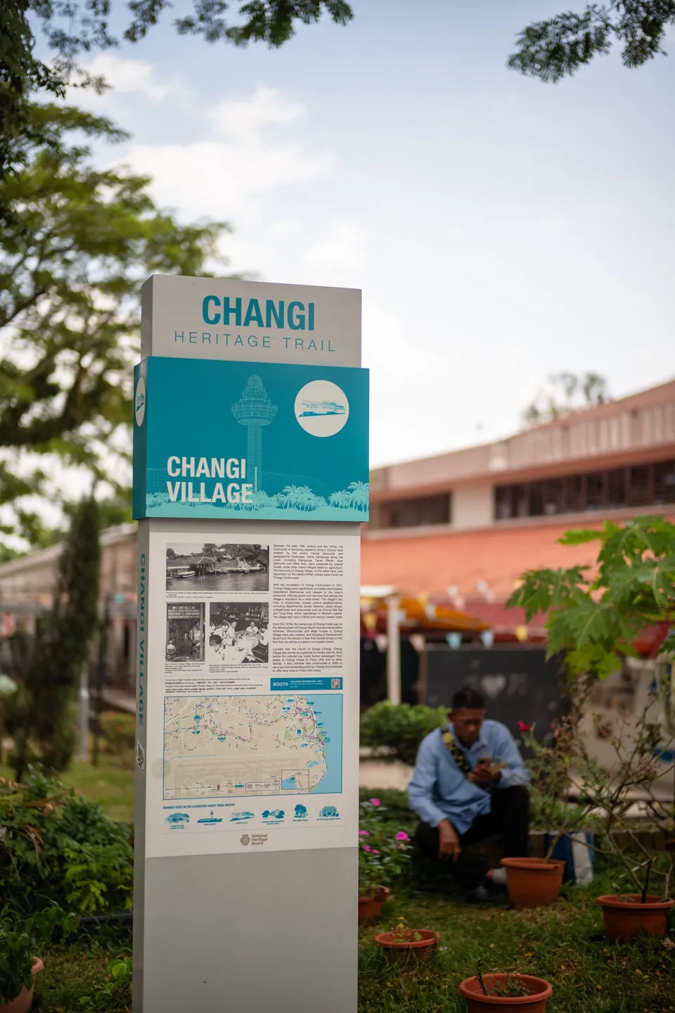 Photo - Changi Village Info Board