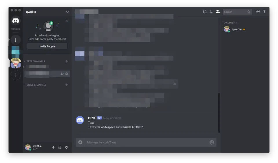 Sending Linux Variables to Discord Webhook from Linux Bash Shell Script section image
