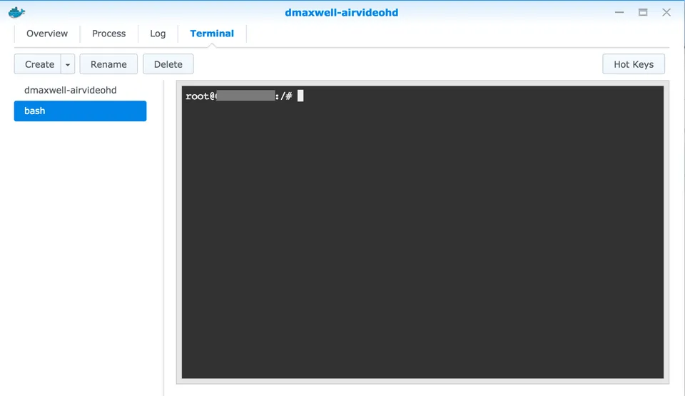 Photo - Docker AirVideoHD bash