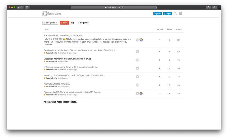 Photo - Discourse forums.jasonloong.com