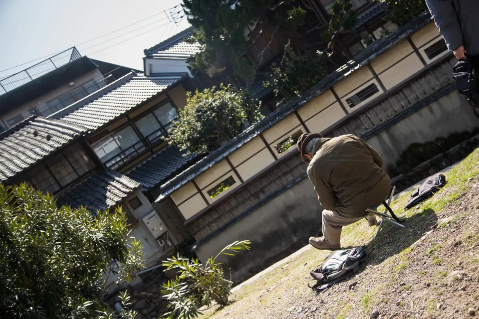 Photo - Elderly drawing 猿澤池