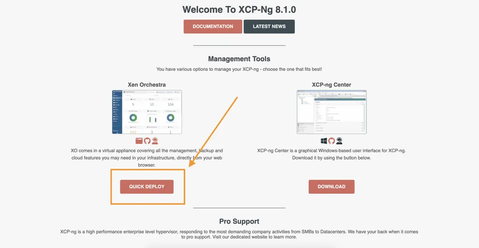 Photo - XCP-ng Quick Deploy XenOrchestra Trial